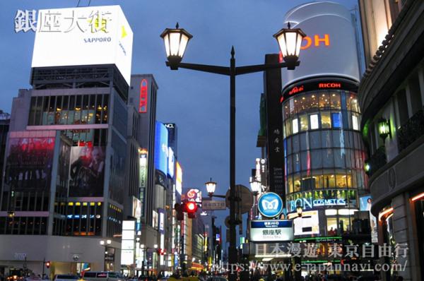 東京旅遊指南之銀座大街