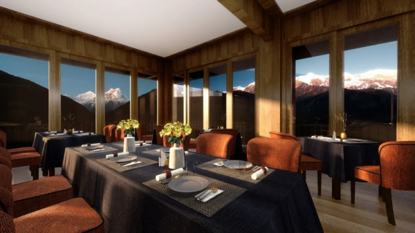 絕美雪山旁的避世酒店