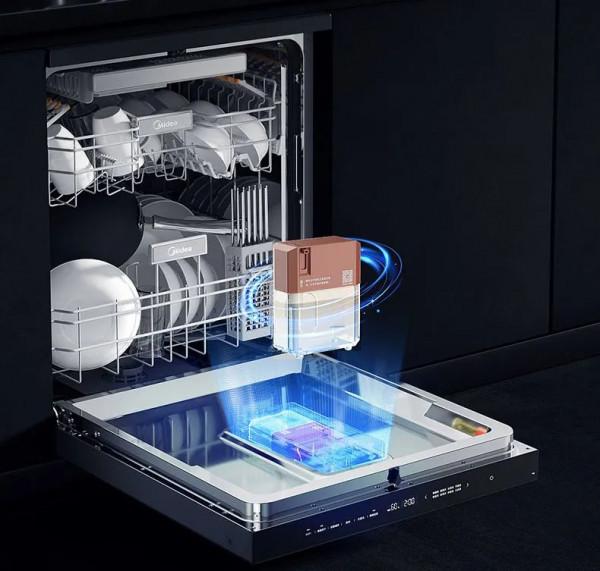 精準投放零殘留，美的發明智慧投放洗碗液的洗碗機-F70