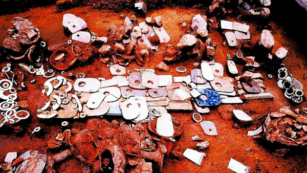 1985年小村莊挖出大型墓葬群，陪葬品價值連城，距今已經5300多年