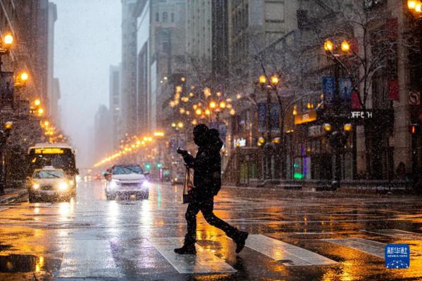 芝加哥遭遇冬季風暴