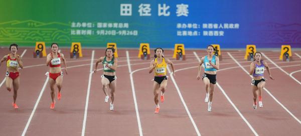 全運會|田徑:女子百米決賽賽況 全運會|田徑:女子百米決賽賽況