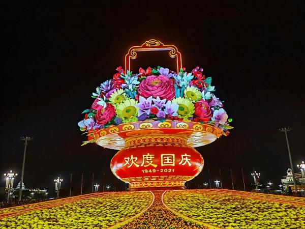 美麗的天安門國慶之夜