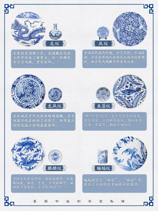 大師小匠：49種青花紋飾最全整理！一次搞懂建議收藏