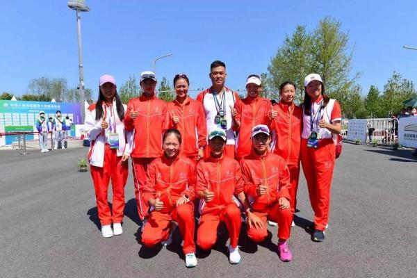 陝西隊奪得十四運會田徑女子20公里競走團體冠軍 陝西隊奪得十四運會田徑女子20公里競走團體冠軍