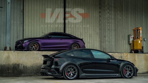 Model 3p頂級改裝案例丨碳纖維的視覺衝擊