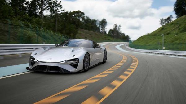 雷克薩斯純電動概念超跑官圖釋出，類似GT跑車，加速低於2秒