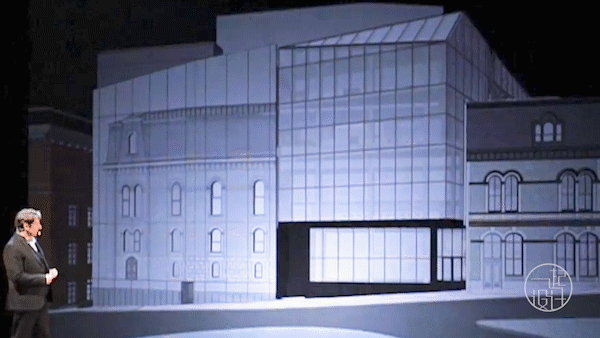 把百年建築「拆」得只剩一面牆