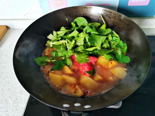 我的晚餐只有一碗菜，簡單美味