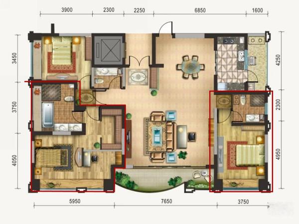 現在流行的“雙主臥”設計，夫妻倆一人一間，高質量睡眠互不打擾