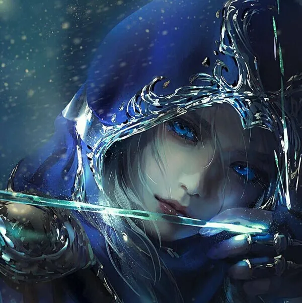 古風動漫頭像，把思念揉碎灑向夜空，便有了滿天繁星