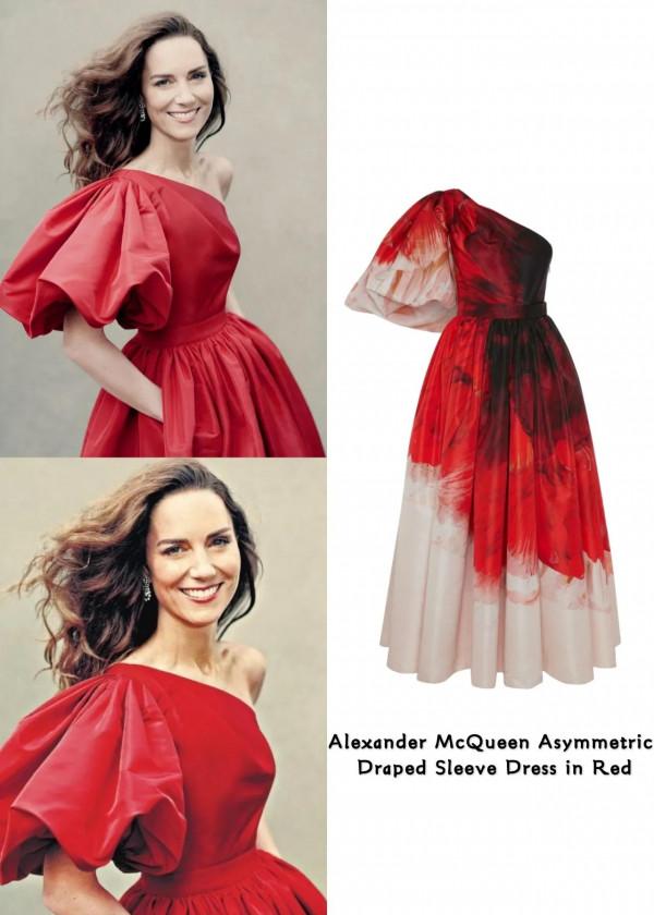 凱特發照慶40歲生日，女王戴妃珠寶雙加持，麥昆禮服配捲髮驚豔我