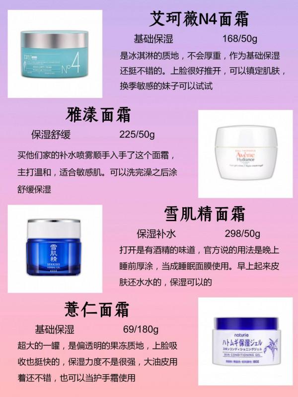 面霜排行榜，用對不怕秋冬來襲