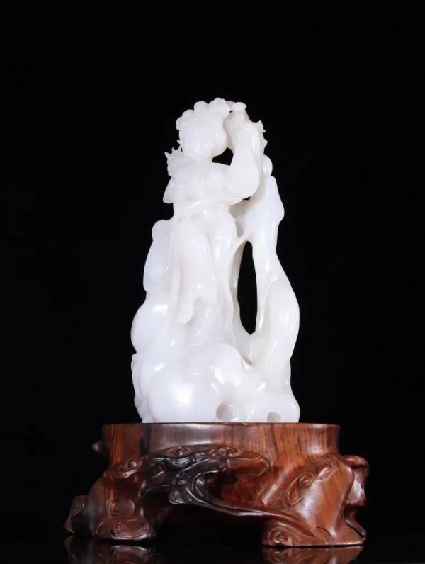 「館藏級」 羊脂白玉 和田玉籽料