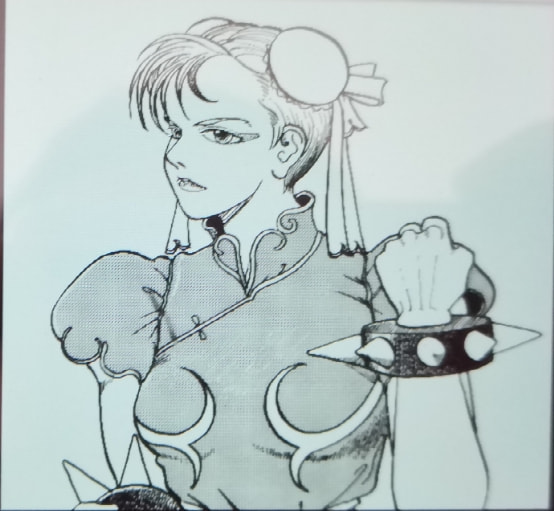 經典遊戲《街頭霸王2》最初的角色草稿，除了春麗就沒一個認識的