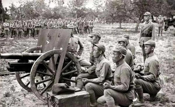 1937年，我軍的強大炮兵部隊