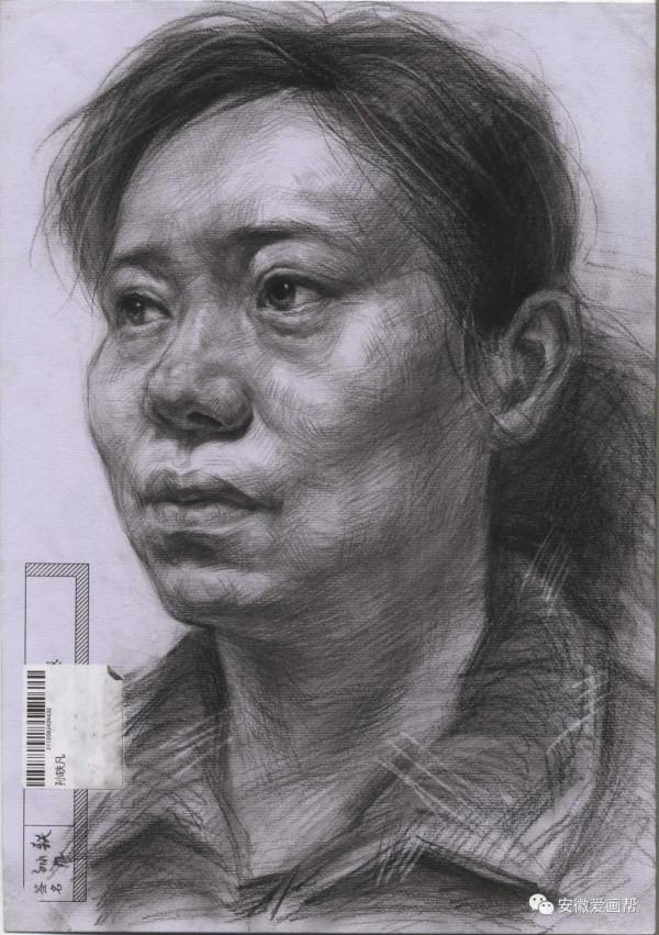 2022屆安徽省美術統考一模~素描高分卷