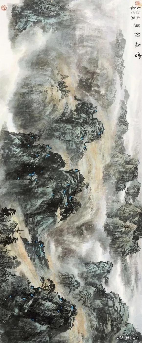 名家山水畫《積翠圖》欣賞 名家山水畫《積翠圖》欣賞