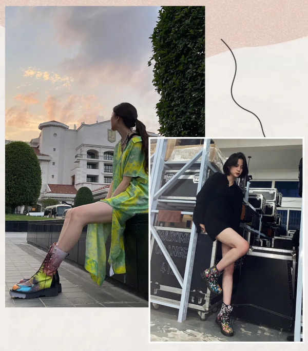 馬丁靴的30個穿搭示範，可甜可鹽，時髦炸了