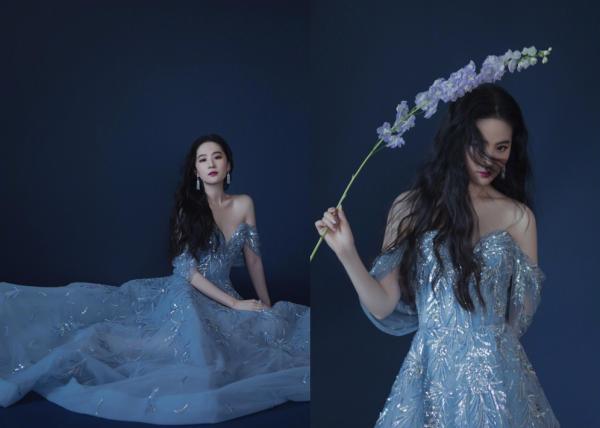 劉亦菲不同於一般小花,藍色紗裙盡顯女性溫柔,美得挺高階 劉亦菲不同於一般小花,藍色紗裙盡顯女性溫柔,美得挺高階