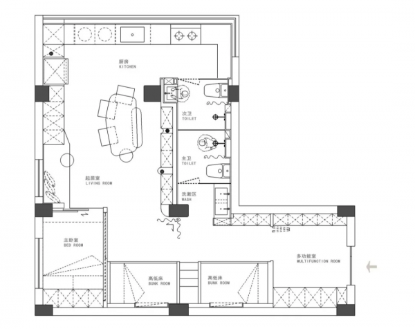 二胎夫妻放棄豪宅,一家6口住55平老房,女主人還有瑜伽房 二胎夫妻放棄豪宅,一家6口住55平老房,女主人還有瑜伽房