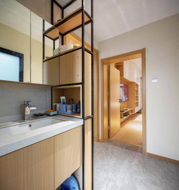 57㎡小戶型將“客廳”搬進臥室，超多“功能區”生活更便利