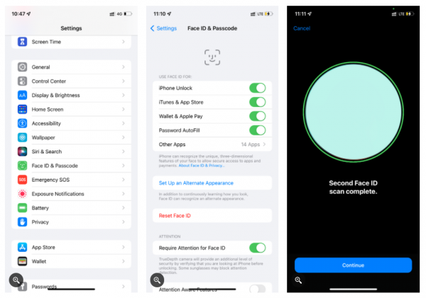 如何在 iPhone 新增另一個人的面容ID 如何在 iPhone 新增另一個人的面容ID