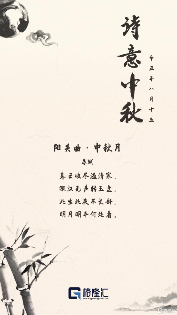 賞月懷古 聞香知秋——格隆品中秋