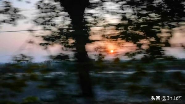 江漢平原上的日落時分