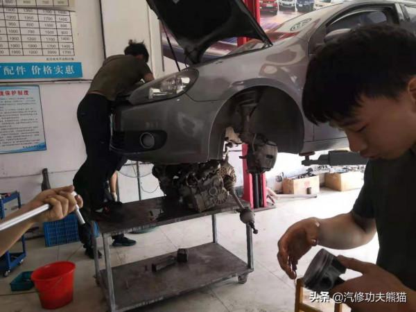 大眾高爾夫1.4T差點開報廢，燒機油、燒防凍液、缺缸大修一次解決
