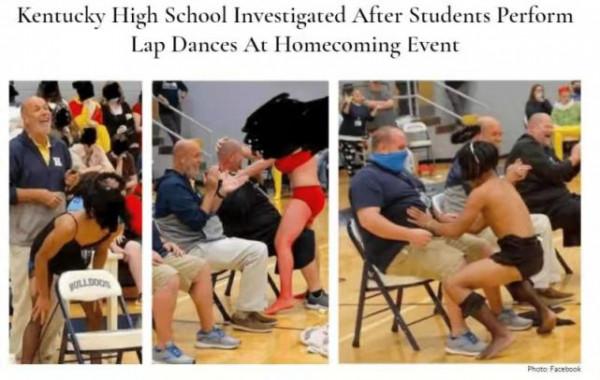 這就是“美國校園文化”?高中活動上學生們給老師校長跳“膝上舞” 這就是“美國校園文化”?高中活動上學生們給老師校長跳“膝上舞”