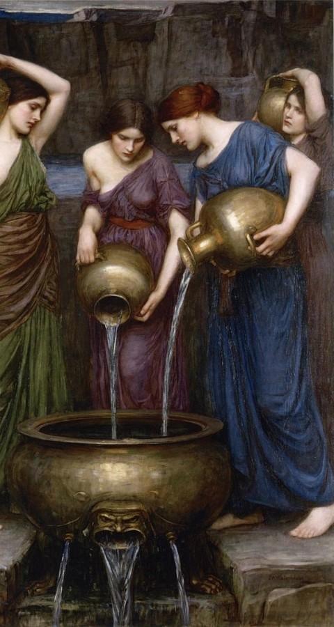 重溫經典沃特豪斯神性古風美人畫