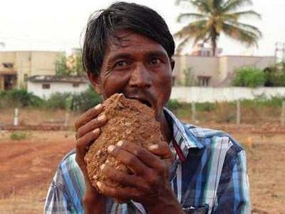 印度男子每天吃磚頭為生?到底是什麼原因呢 印度男子每天吃磚頭為生?到底是什麼原因呢