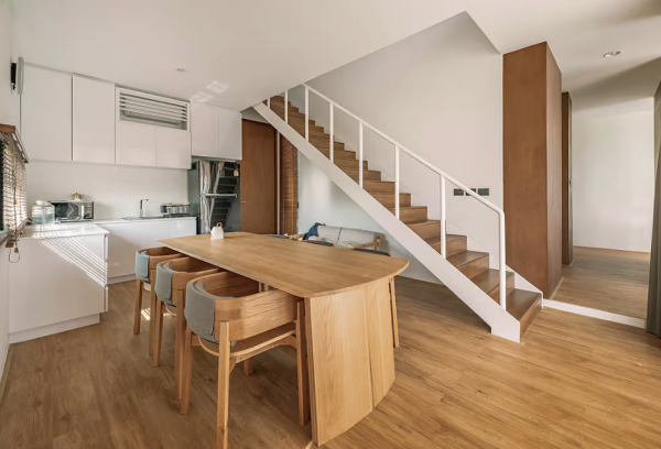 泰國Saraburi的私人度假住宅,稻田裡的現代家居 泰國Saraburi的私人度假住宅,稻田裡的現代家居