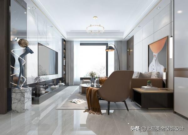 江蘇夫婦將兩套房打通，以現代時尚為格調，卻裝出大豪宅的視覺感