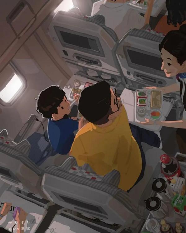 會畫畫的爸爸,太暖了 會畫畫的爸爸,太暖了