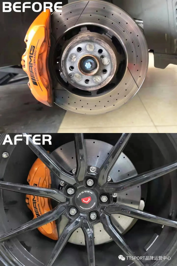 賓士GLC63原廠替換STOPFLEX陶瓷升級碟