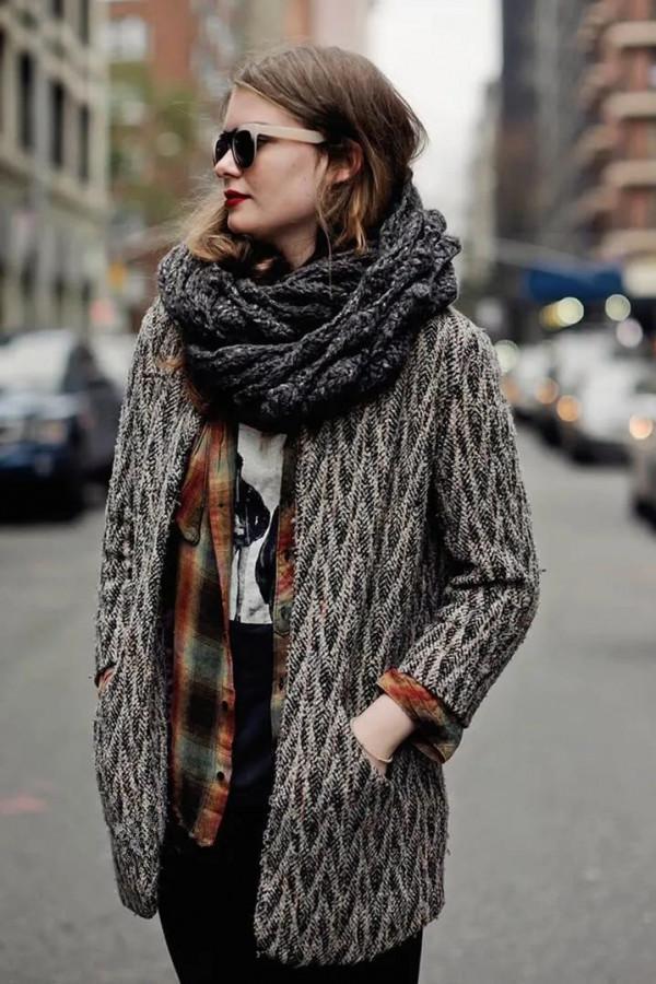 冬季時尚單品，圍巾