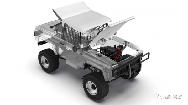 百變動力推出首款微型雙缸四衝程發動機遙控汽車模型