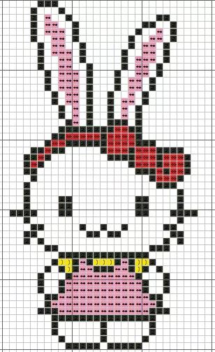 十字繡小圖#小兔子 乖乖 十字繡小圖#小兔子 乖乖