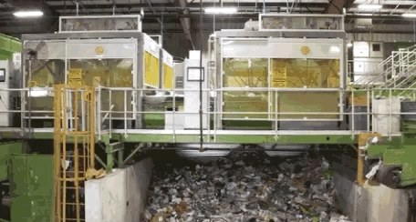 國外腦洞大開設計的，自動分類垃圾箱，效率可以有多高