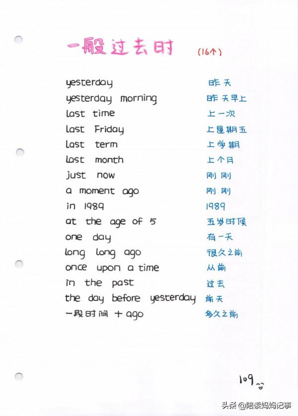 學霸必備!輕鬆掌握小學英語四大時態,建議收藏列印 學霸必備!輕鬆掌握小學英語四大時態,建議收藏列印