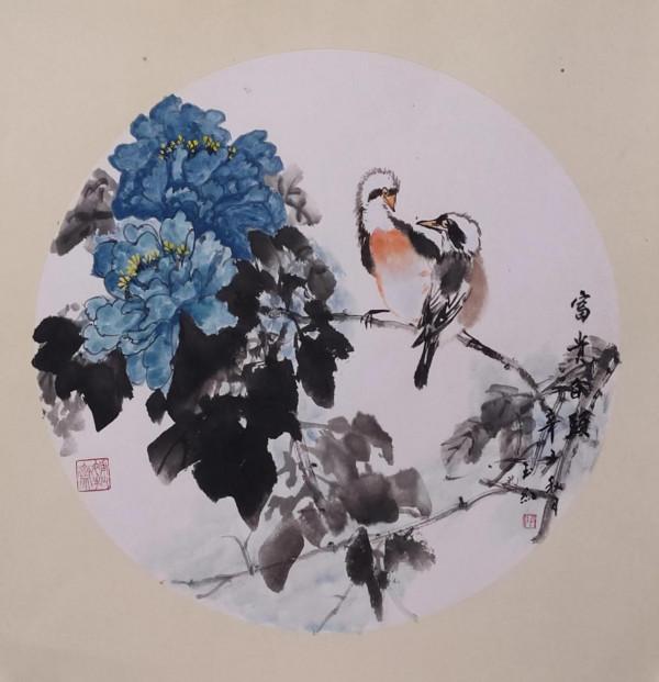 當代著名青年女畫家曹玉紅景德鎮陶瓷和國畫作品，請欣賞、收藏