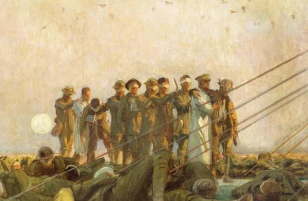 世界名畫賞析153-《中毒》感染芥子毒氣計程車兵 帝國戰爭博物館藏 世界名畫賞析153-《中毒》感染芥子毒氣計程車兵 帝國戰爭博物館藏