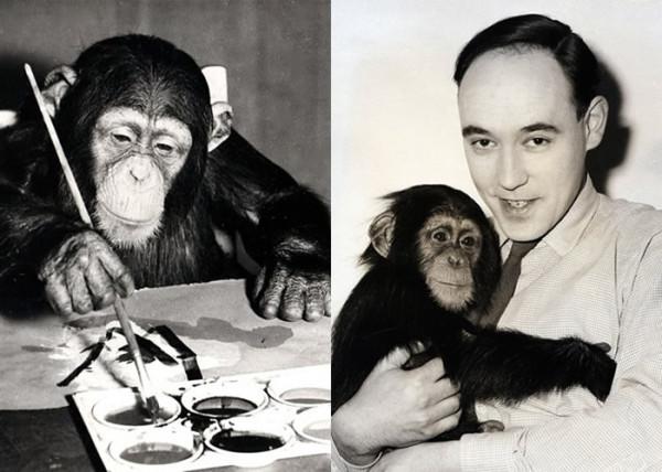 一隻會畫畫的豬，一幅作品拍出2萬英鎊的高價