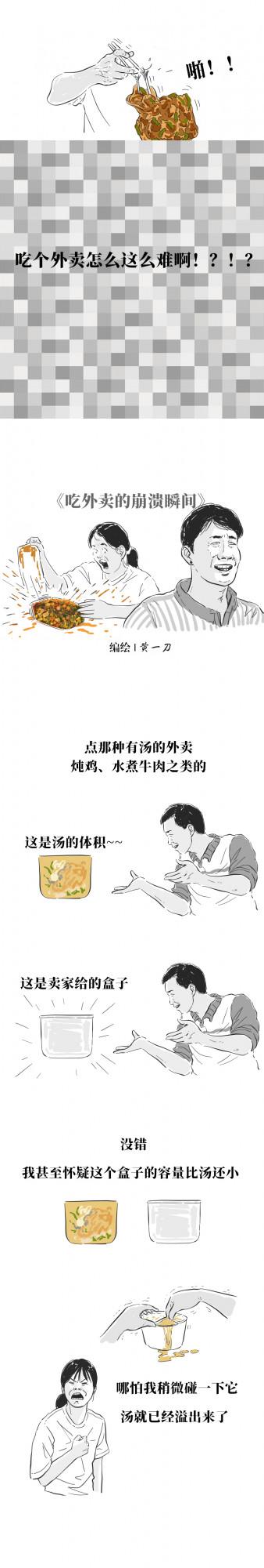 當代年輕人吃外賣慘案