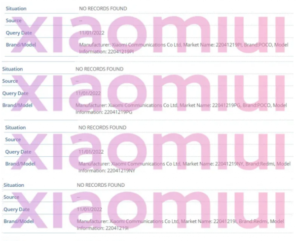 12 款小米 / Redmi / POCO 新機型號曝光，暫定 4 月釋出