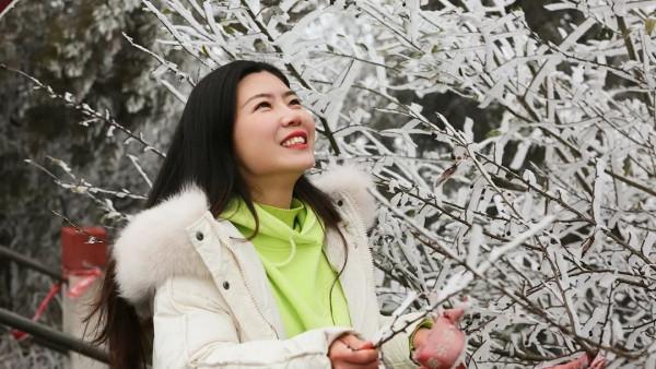 美爆了！陽明山迎來今冬第一場霧凇