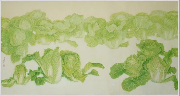 中國畫白菜王:龍文會作品欣賞 中國畫白菜王:龍文會作品欣賞
