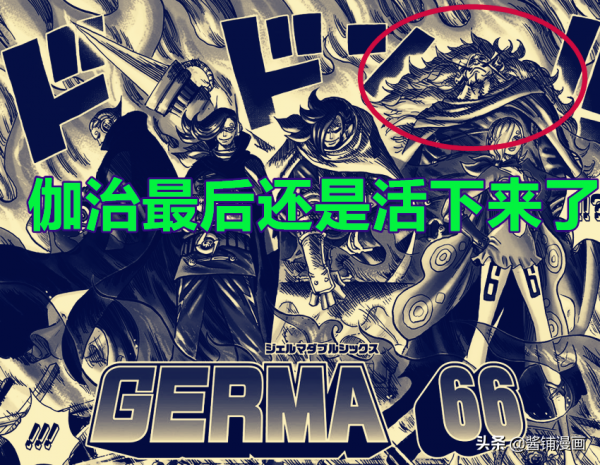 海賊王1035話，尾田開啟傑爾馬66新扉頁故事，King顏值獲網友讚美